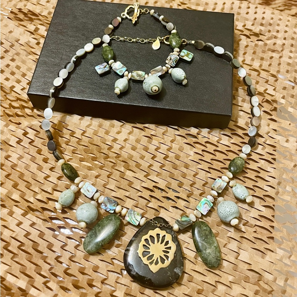 BARSE Gemstone Necklace Set